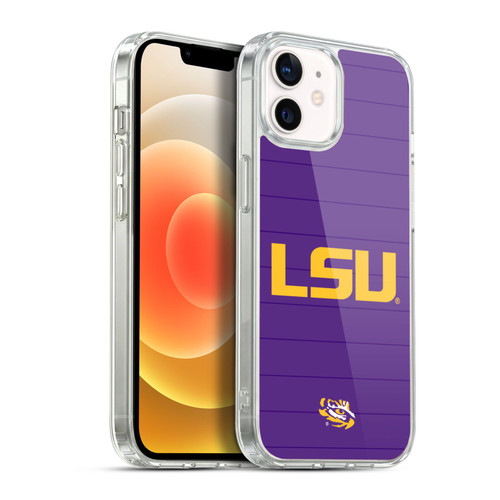 Louisiana State University LSU LSU Art Word Mark Soft Gel Case for Apple iPhone 12 / iPhone 12 Pro & MagSafe
