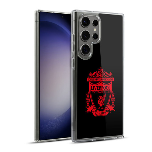 Liverpool Football Club Crest 1 Black 2 Soft Gel Case for Samsung Galaxy S23 Ultra 5G & MagSafe