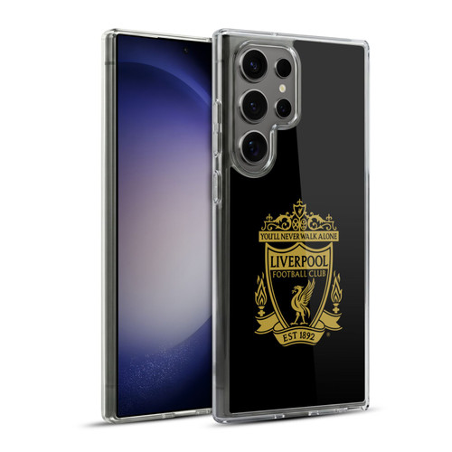 Liverpool Football Club Crest 1 Black 3 Soft Gel Case for Samsung Galaxy S23 Ultra 5G & MagSafe