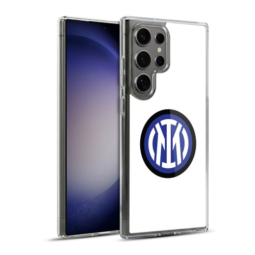Fc Internazionale Milano Badge Logo On White Soft Gel Case for Samsung Galaxy S23 Ultra 5G & MagSafe