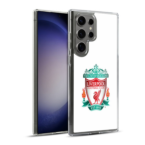 Liverpool Football Club Crest 1 White 1 Soft Gel Case for Samsung Galaxy S23 Ultra 5G & MagSafe