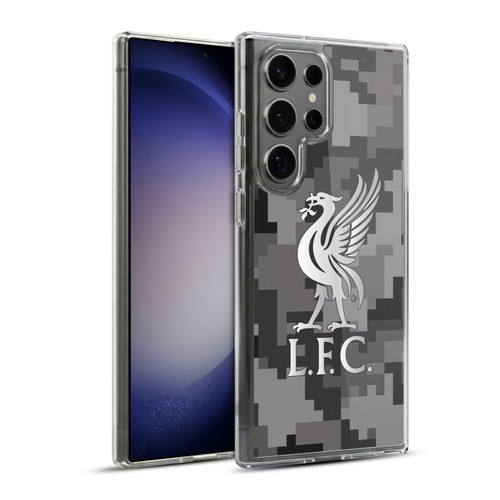 Liverpool Football Club Digital Camouflage Away Colours Soft Gel Case for Samsung Galaxy S23 Ultra 5G & MagSafe