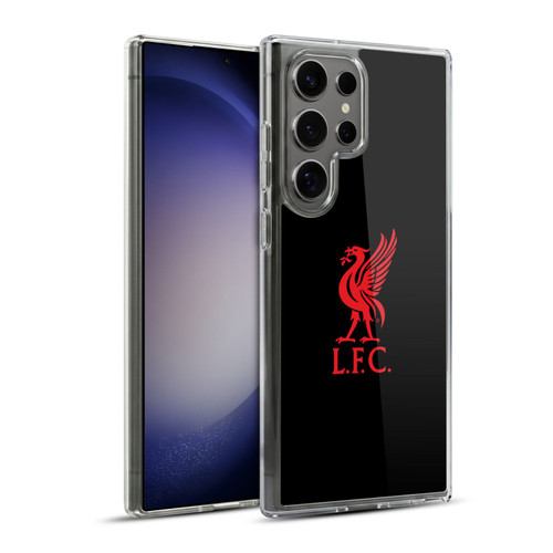 Liverpool Football Club Liver Bird Red Logo On Black Soft Gel Case for Samsung Galaxy S23 Ultra 5G & MagSafe