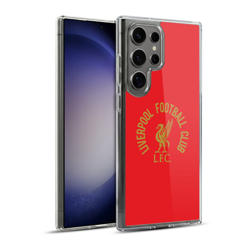 Liverpool Football Club Liver Bird Gold LFC On Red Soft Gel Case for Samsung Galaxy S23 Ultra 5G & MagSafe