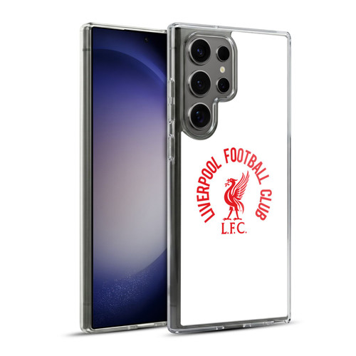 Liverpool Football Club Liver Bird Red LFC On White Soft Gel Case for Samsung Galaxy S23 Ultra 5G & MagSafe
