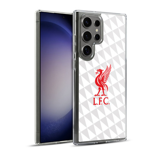 Liverpool Football Club Liver Bird Red On White Kit Soft Gel Case for Samsung Galaxy S23 Ultra 5G & MagSafe