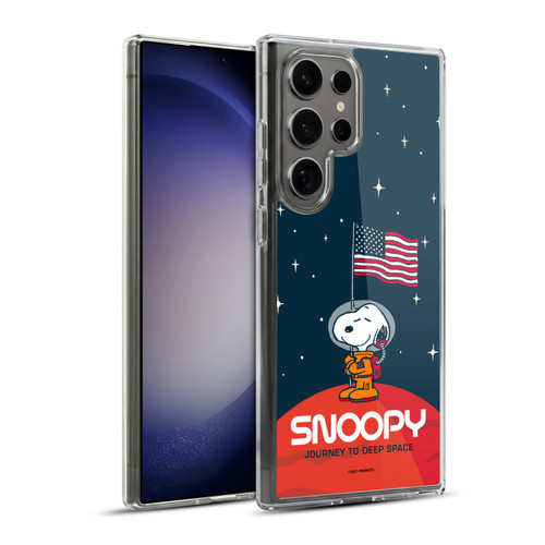 Peanuts Secrets Of Apollo 10 Flag Soft Gel Case for Samsung Galaxy S23 Ultra 5G & MagSafe