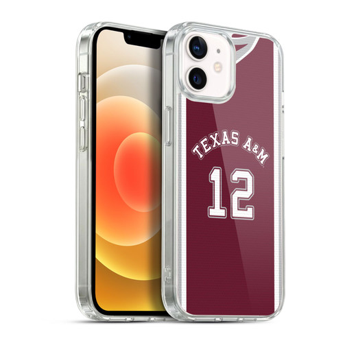 Texas A&M University TAMU Texas A&m University Basketball Jersey Soft Gel Case for Apple iPhone 12 / iPhone 12 Pro & MagSafe