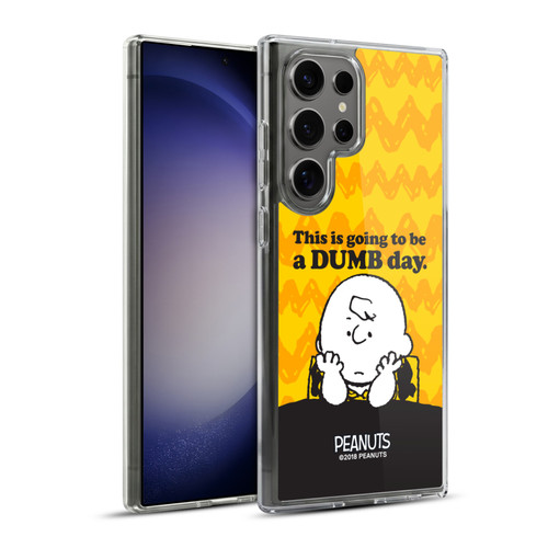 Peanuts Charlie Brown Dumb Day Soft Gel Case for Samsung Galaxy S23 Ultra 5G & MagSafe