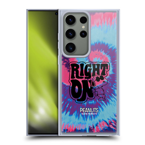 Peanuts Woodstock 50th Snoopy Tie Dye Right On Soft Gel Case for Samsung Galaxy S23 Ultra 5G & MagSafe