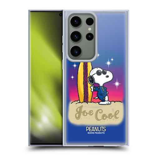 Peanuts Snoopy Boardwalk Airbrush Joe Cool Surf Soft Gel Case for Samsung Galaxy S23 Ultra 5G & MagSafe
