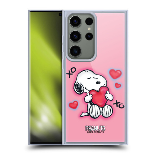 Peanuts Snoopy Boardwalk Airbrush XOXO Soft Gel Case for Samsung Galaxy S23 Ultra 5G & MagSafe