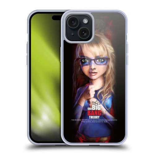 The Big Bang Theory Caricature Bernadette Rostenkowski Soft Gel Case for Apple iPhone 15 Plus & MagSafe