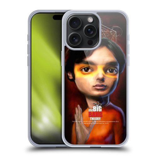 The Big Bang Theory Caricature Raj Koothrappali Soft Gel Case for Apple iPhone 15 Pro Max & MagSafe