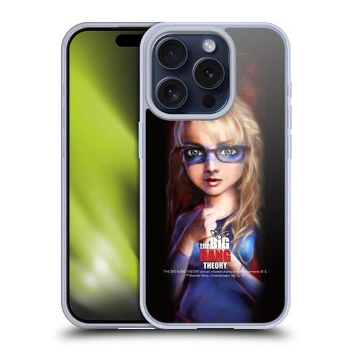 The Big Bang Theory Caricature Bernadette Rostenkowski Soft Gel Case for Apple iPhone 15 Pro & MagSafe