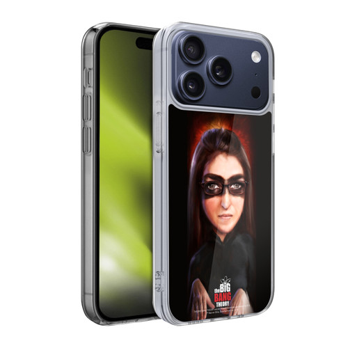 The Big Bang Theory Caricature Amy Farrah Fowler Soft Gel Case for Apple iPhone 17 Pro