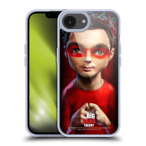 The Big Bang Theory Caricature Sheldon Cooper Soft Gel Case for Apple iPhone 16e / Apple iPhone 17e & MagSafe