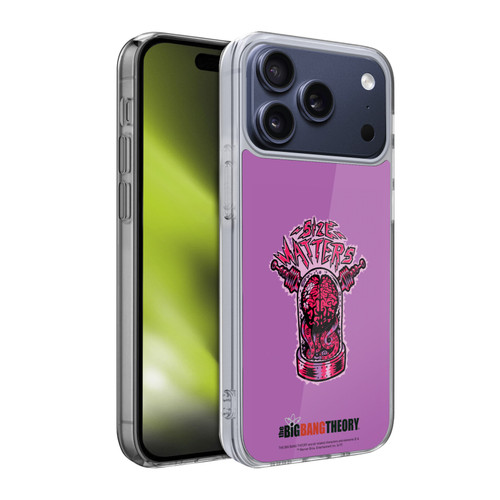 The Big Bang Theory Graphic Arts Size Matters Soft Gel Case for Apple iPhone 17 Pro