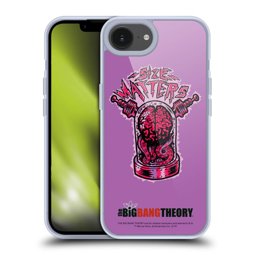 The Big Bang Theory Graphic Arts Size Matters Soft Gel Case for Apple iPhone 16e / Apple iPhone 17e & MagSafe
