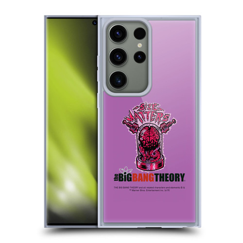 The Big Bang Theory Graphic Arts Size Matters Soft Gel Case for Samsung Galaxy S23 Ultra 5G & MagSafe