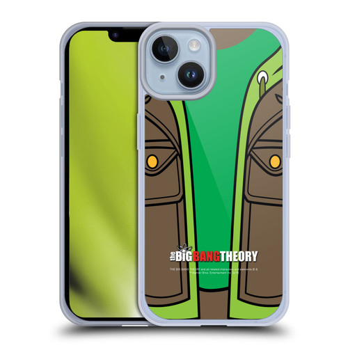 The Big Bang Theory Iconic Shirts Leonard Soft Gel Case for Apple iPhone 14