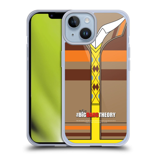 The Big Bang Theory Iconic Shirts Raj Soft Gel Case for Apple iPhone 14