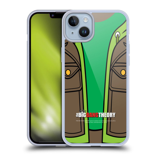 The Big Bang Theory Iconic Shirts Leonard Soft Gel Case for Apple iPhone 14 Plus & MagSafe