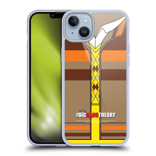 The Big Bang Theory Iconic Shirts Raj Soft Gel Case for Apple iPhone 14 Plus & MagSafe