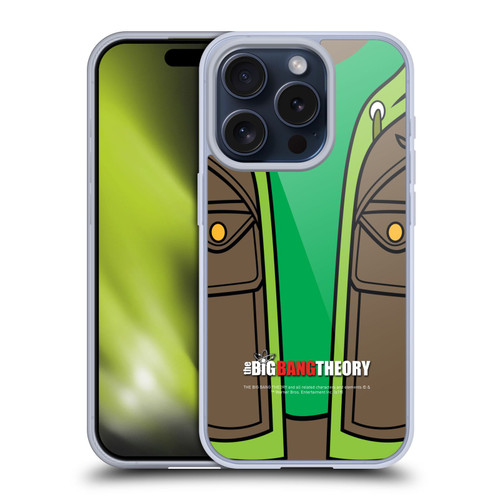 The Big Bang Theory Iconic Shirts Leonard Soft Gel Case for Apple iPhone 15 Pro & MagSafe