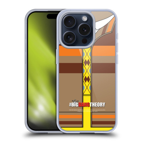 The Big Bang Theory Iconic Shirts Raj Soft Gel Case for Apple iPhone 15 Pro & MagSafe
