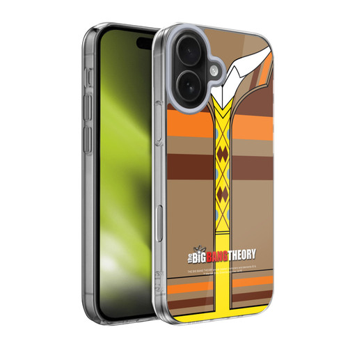 The Big Bang Theory Iconic Shirts Raj Soft Gel Case for Apple iPhone 17