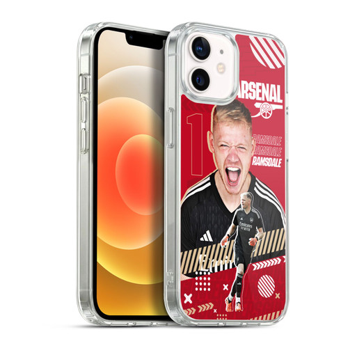 Arsenal FC 2023/24 First Team Aaron Ramsdale Soft Gel Case for Apple iPhone 12 / iPhone 12 Pro & MagSafe