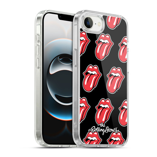 The Rolling Stones Licks Collection Tongue Classic Pattern Soft Gel Case for Apple iPhone 16e / Apple iPhone 17e & MagSafe