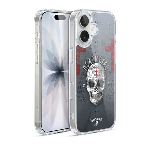 Alchemy Gothic Skull Dead Metal Soft Gel Case for Apple iPhone 17