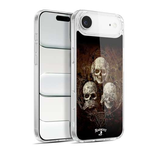 Alchemy Gothic Skull No Evil Three Skull Soft Gel Case for Apple iPhone 17 Air