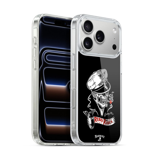 Alchemy Gothic Skull Rebel Rider Soft Gel Case for Apple iPhone 17 Pro
