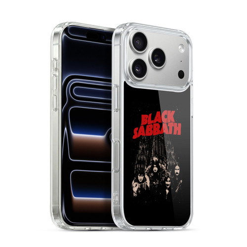 Black Sabbath Key Art Red Logo Soft Gel Case for Apple iPhone 17 Pro