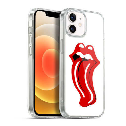 The Rolling Stones Graphics Distorted Tongue Soft Gel Case for Apple iPhone 12 / iPhone 12 Pro & MagSafe