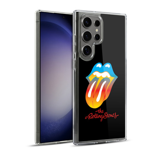 The Rolling Stones Graphics Rainbow Tongue Soft Gel Case for Samsung Galaxy S23 Ultra 5G & MagSafe