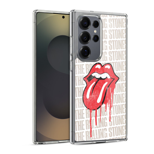 The Rolling Stones Graphics Dripping Tongue Soft Gel Case for Samsung Galaxy S25 Ultra & MagSafe