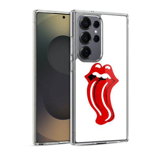 The Rolling Stones Graphics Distorted Tongue Soft Gel Case for Samsung Galaxy S25 Ultra & MagSafe