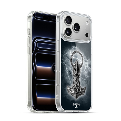 Alchemy Gothic Illustration Mjolnir Hammer Soft Gel Case for Apple iPhone 17 Pro Max