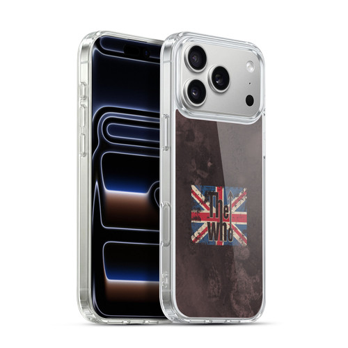 The Who Band Art Union Jack Distressed Look Soft Gel Case for Apple iPhone 17 Pro Max