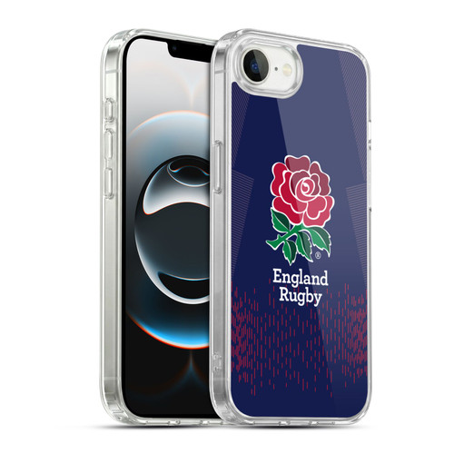 England Rugby Union 2023/24 Crest Kit Away Soft Gel Case for Apple iPhone 16e / Apple iPhone 17e & MagSafe