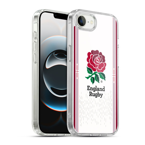 England Rugby Union 2023/24 Crest Kit Home Soft Gel Case for Apple iPhone 16e / Apple iPhone 17e & MagSafe