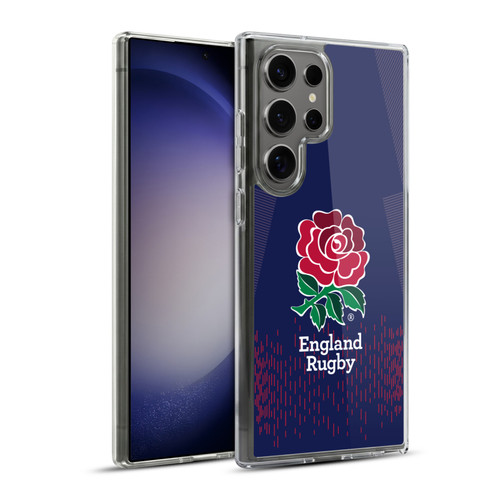 England Rugby Union 2023/24 Crest Kit Away Soft Gel Case for Samsung Galaxy S23 Ultra 5G & MagSafe