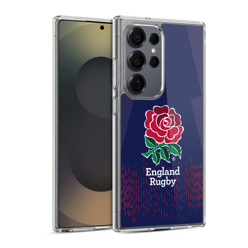 England Rugby Union 2023/24 Crest Kit Away Soft Gel Case for Samsung Galaxy S25 Ultra & MagSafe