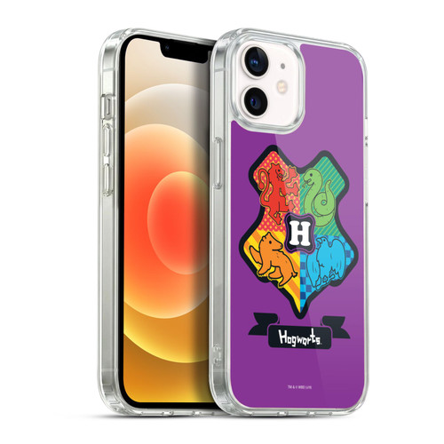 Harry Potter Deathly Hallows I Hogwarts Crest Soft Gel Case for Apple iPhone 12 / iPhone 12 Pro & MagSafe