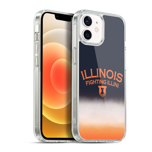 University Of Illinois U Of I University Of Illinois Art Fighting Illini 1 Soft Gel Case for Apple iPhone 12 / iPhone 12 Pro & MagSafe