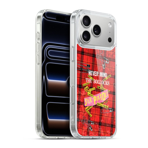 Sex Pistols Band Art Tartan Print Song Art Soft Gel Case for Apple iPhone 17 Pro Max
